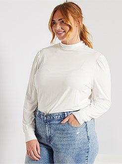 T-shirt em modal com mangas em balão - Kiabi