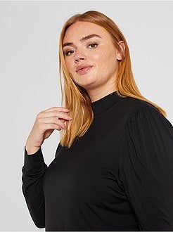 T-shirt em modal com mangas em balão - Kiabi