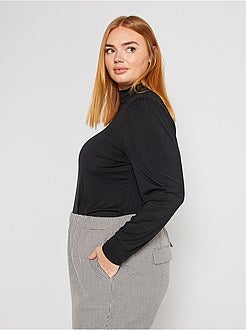 T-shirt em modal com mangas em balão - Kiabi