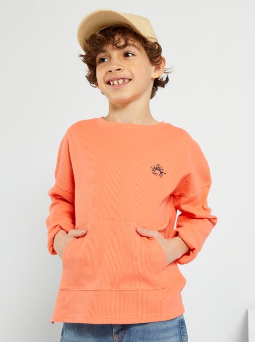 T-shirt em ninho de abelha - Kiabi