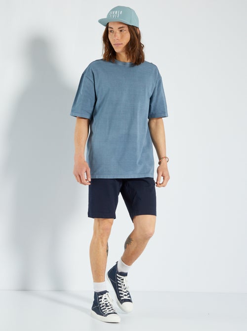 T-shirt em piqué de algodão - Kiabi