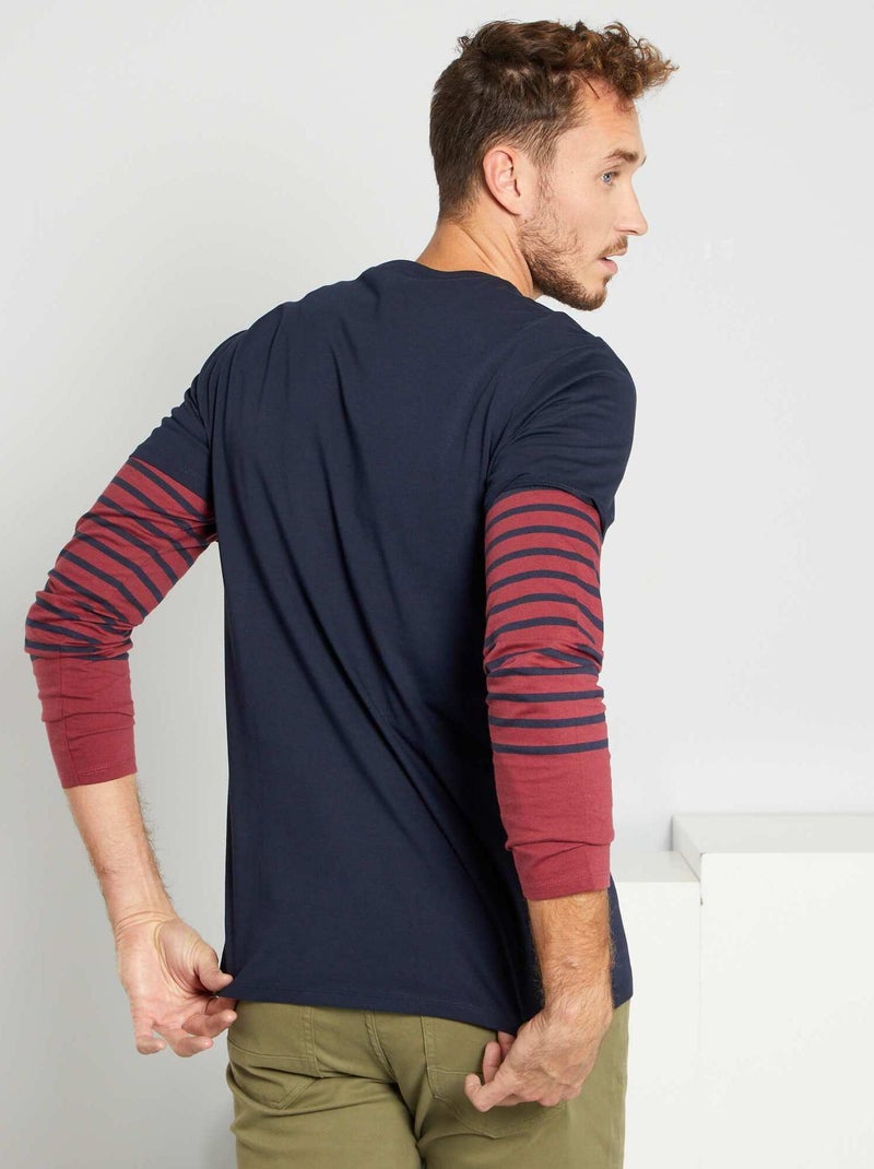 T-shirt em puro algodão +1,90 m AZUL - Kiabi