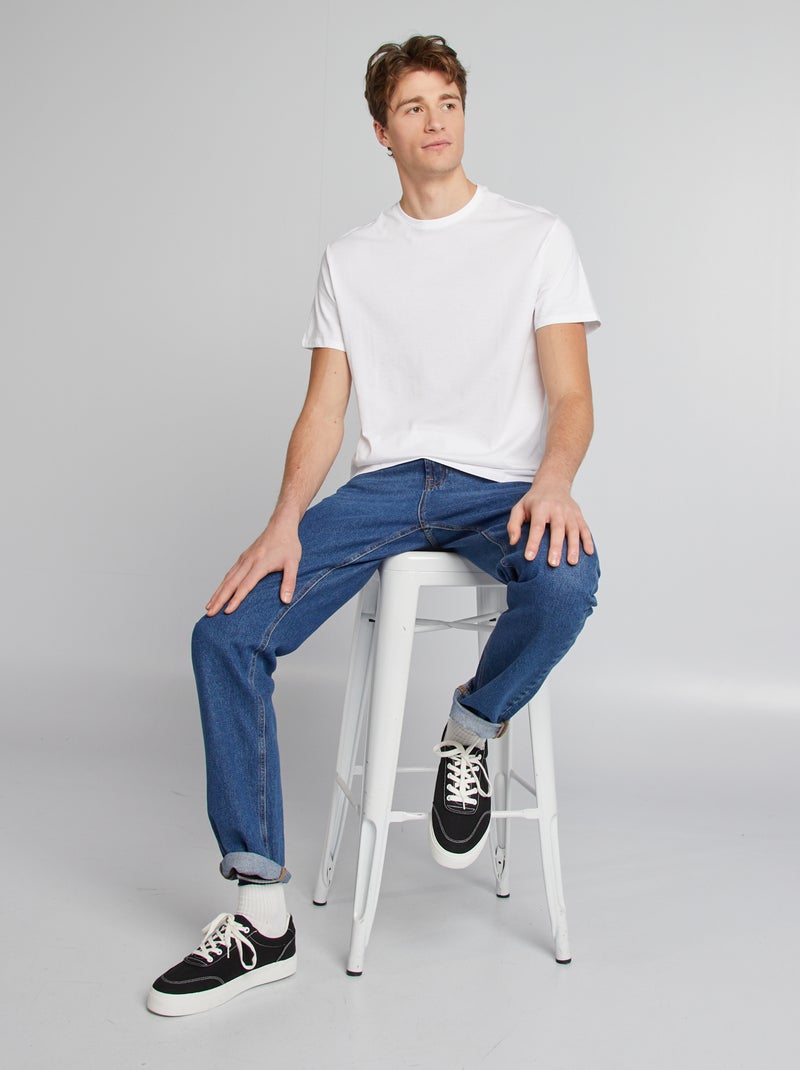 T-shirt em puro algodão +1,90 m Branco - Kiabi