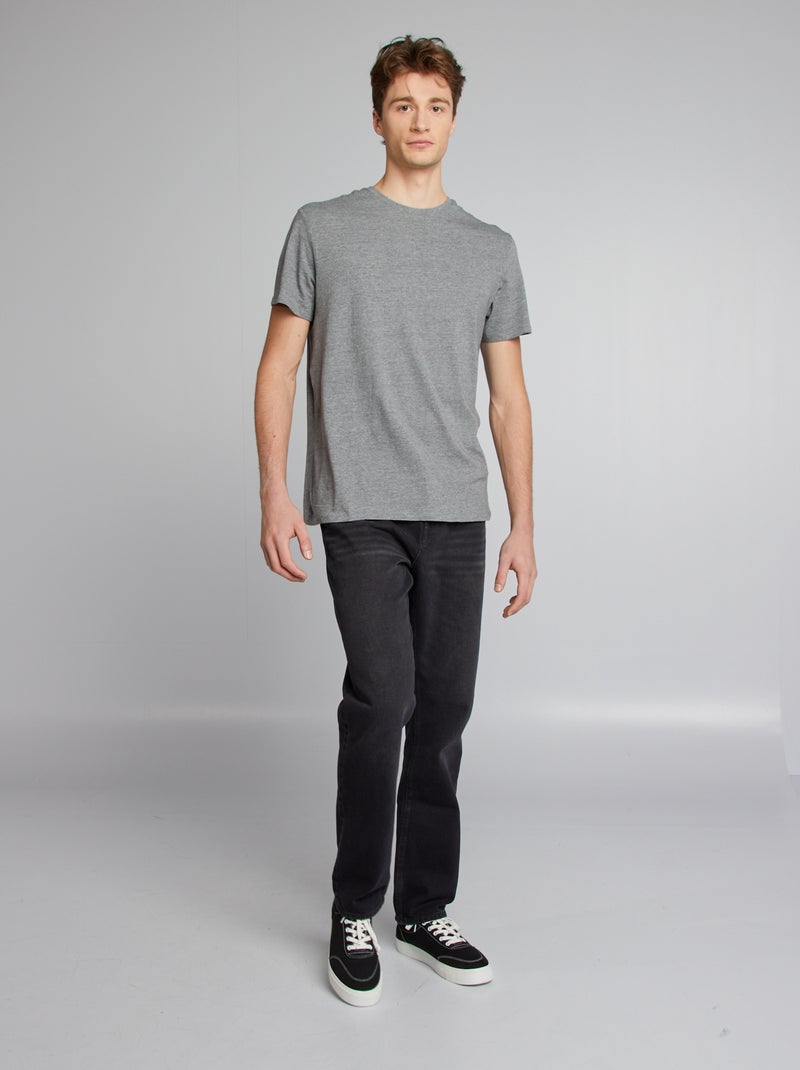 T-shirt em puro algodão +1,90 m CINZA - Kiabi