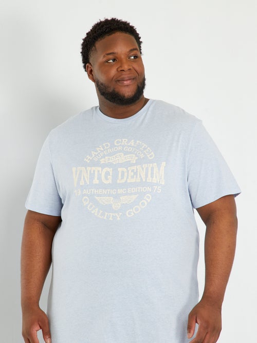 T-shirt em puro algodão - Kiabi