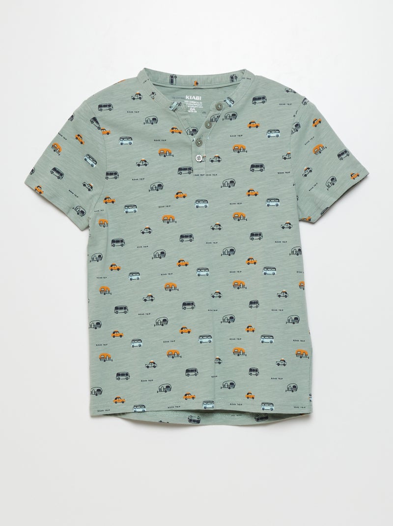 T-shirt em puro algodão BRANCO - Kiabi