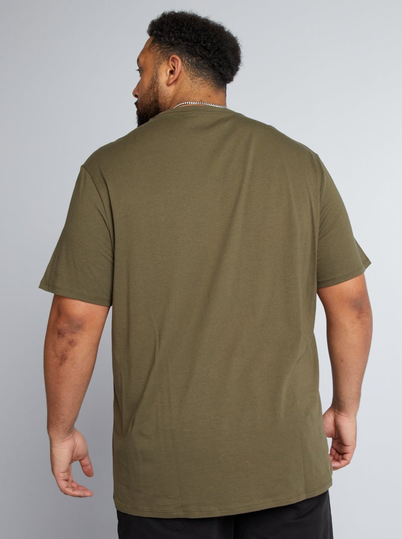 T-shirt em puro algodão CAQUI - Kiabi