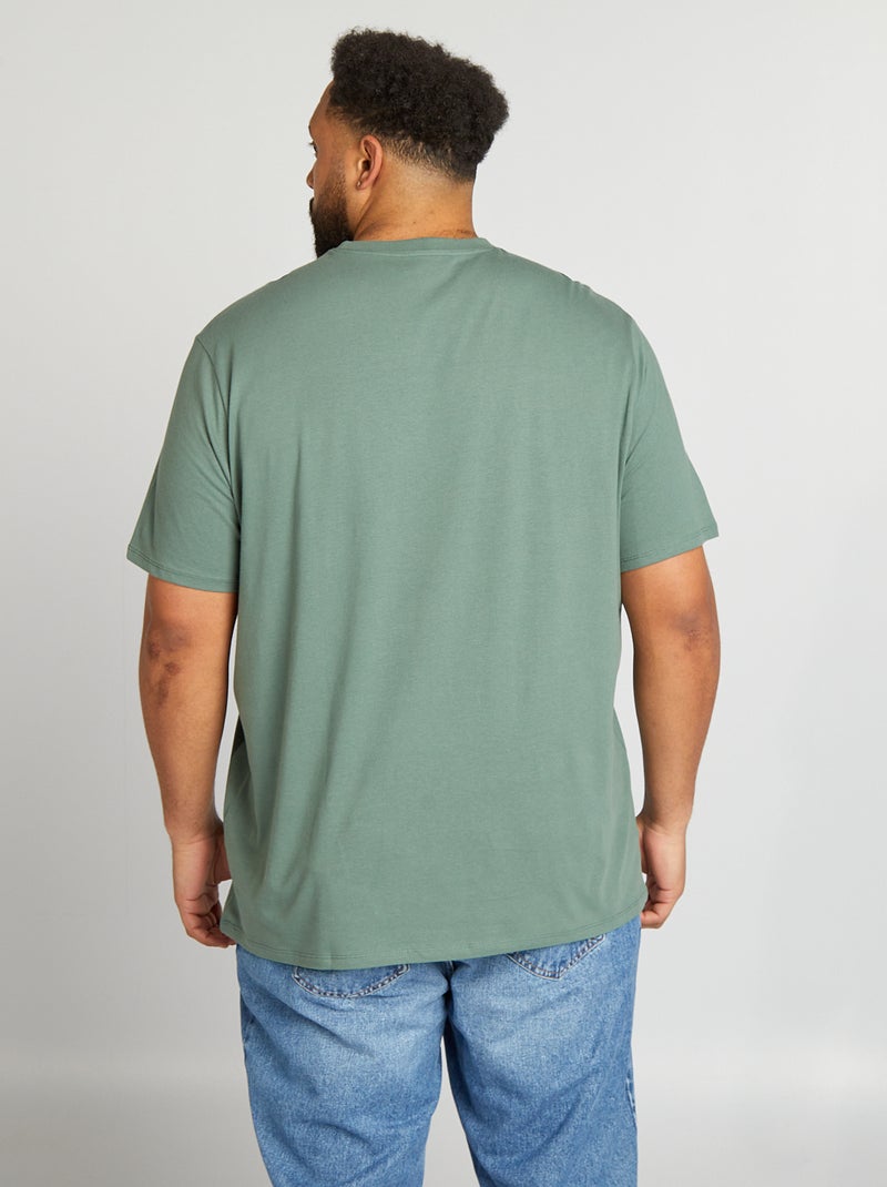 T-shirt em puro algodão VERDE - Kiabi