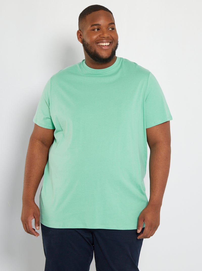T-shirt em puro algodão VERDE - Kiabi