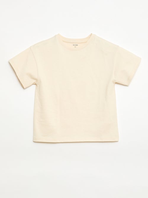 T-shirt em Tough Cotton mangas curtas - Kiabi