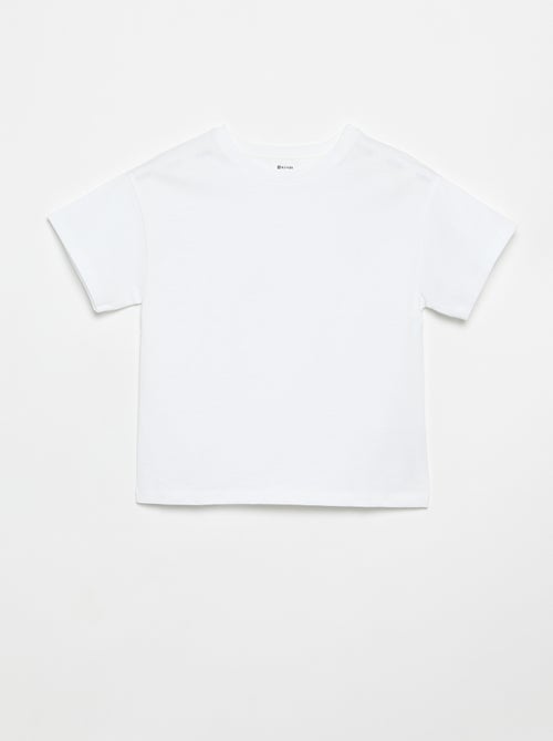 T-shirt em Tough Cotton mangas curtas - Kiabi