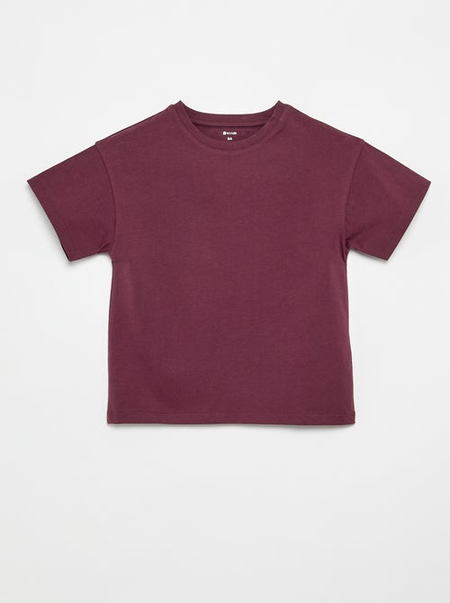 T-shirt em Tough Cotton mangas curtas - Kiabi