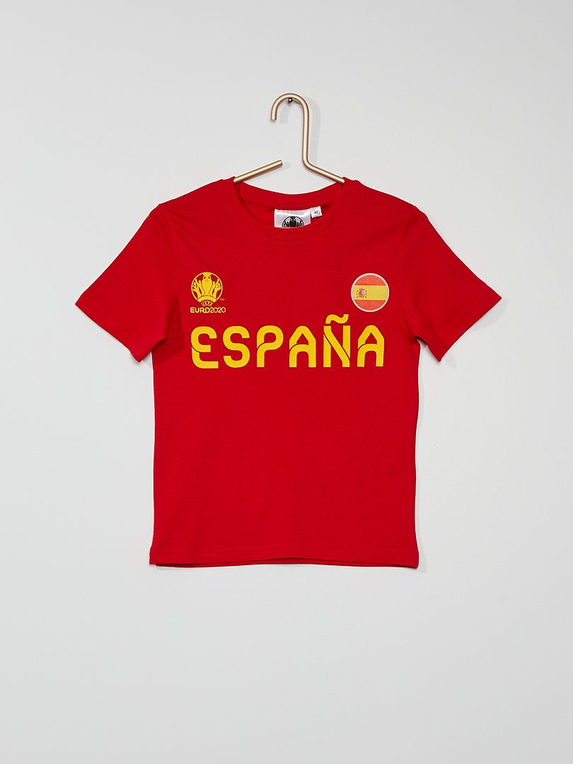 T-shirt 'Espanha 'UEFA EURO 2020' Vermelho - Kiabi