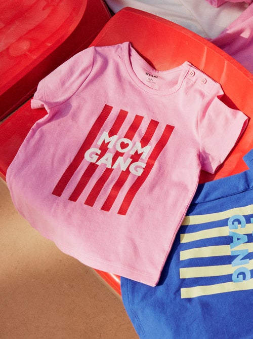 T-shirt especial Dia da Mãe em jersey de algodão - Kiabi