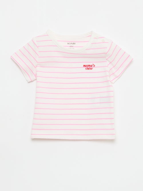 T-shirt especial Dia da Mãe em jersey de algodão - Kiabi