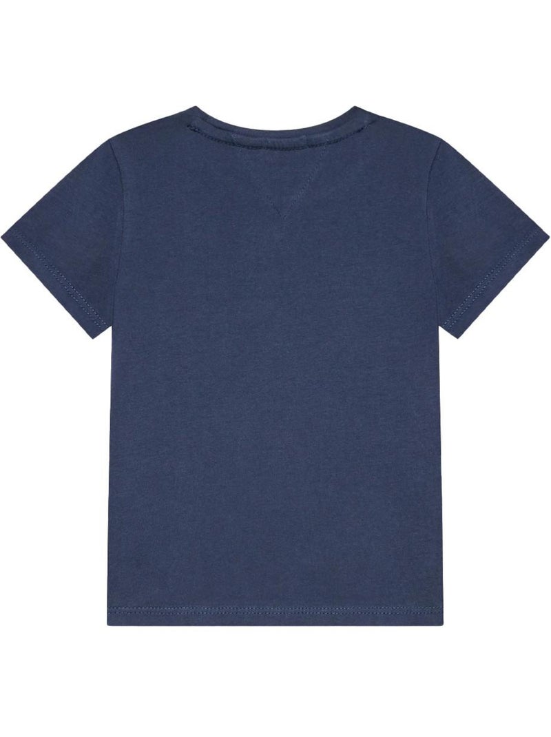 T-shirt Essencial Tommy Hilfiger para Menina Azul-Marinho Azul-marinho - Kiabi