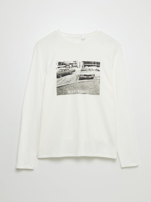 T-shirt estampada - coleção fácil de vestir - Kiabi