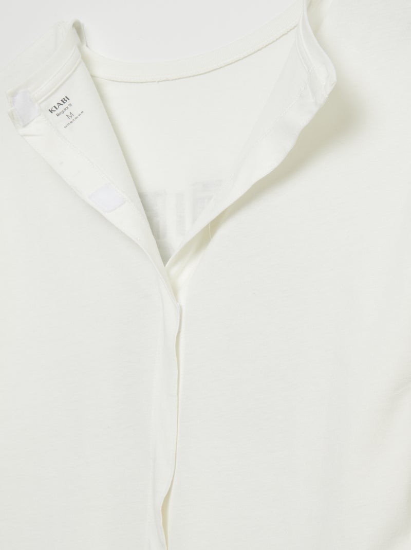 T-shirt estampada - coleção fácil de vestir BRANCO - Kiabi
