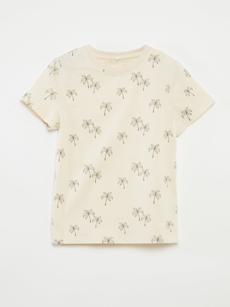 T-shirt estampada - coleção fácil de vestir BRANCO - Kiabi