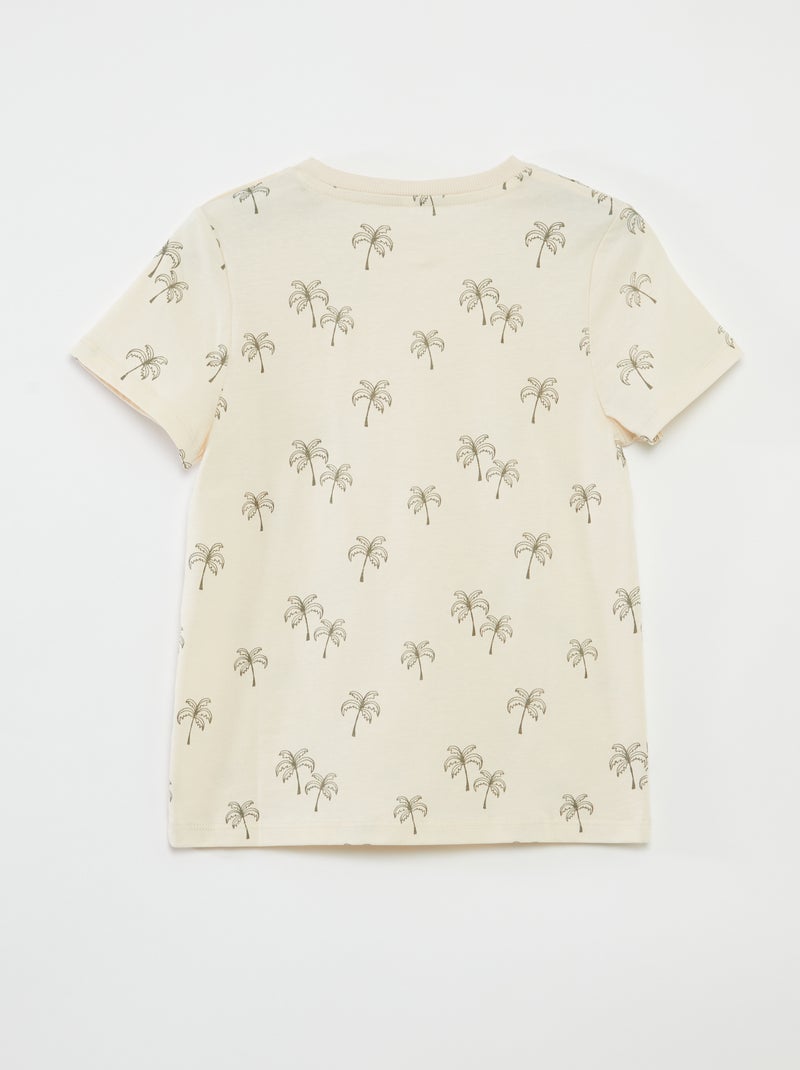T-shirt estampada - coleção fácil de vestir BRANCO - Kiabi