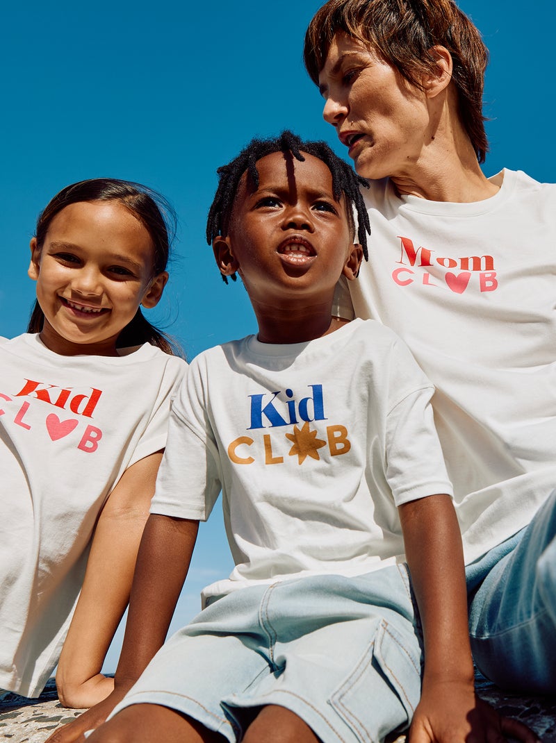 T-shirt estampada  - Dia da Mãe BRANCO - Kiabi