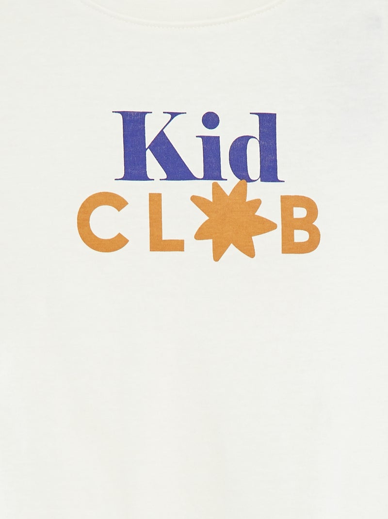 T-shirt estampada  - Dia da Mãe BRANCO - Kiabi