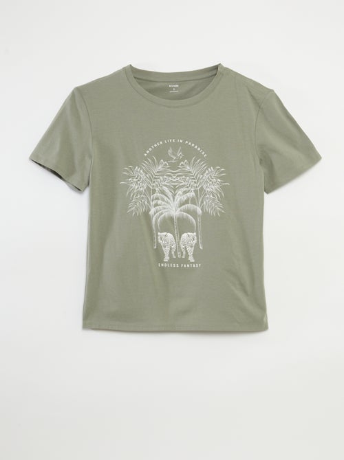 T-shirt estampada - Fácil de Vestir - Kiabi T-shirt estampada - Fácil de Vestir - Kiabi