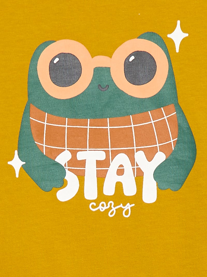 T-shirt estampada  - Grafik Edition Amarelo - Kiabi