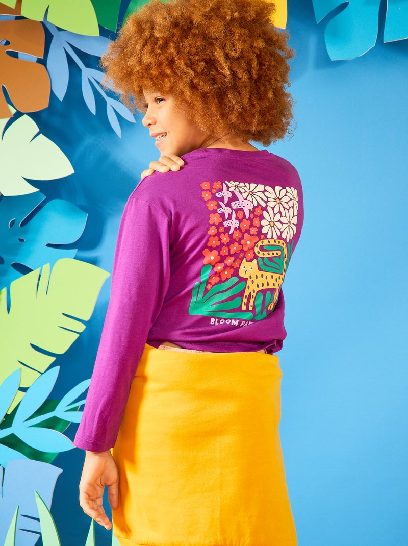 T-shirt estampada  - Grafik Edition VIOLETA - Kiabi