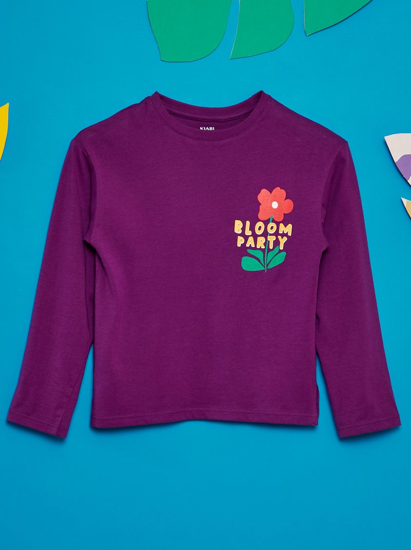 T-shirt estampada  - Grafik Edition VIOLETA - Kiabi