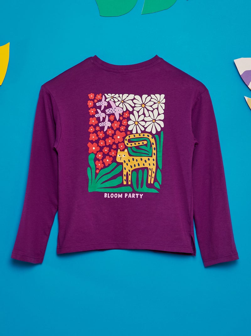 T-shirt estampada  - Grafik Edition VIOLETA - Kiabi