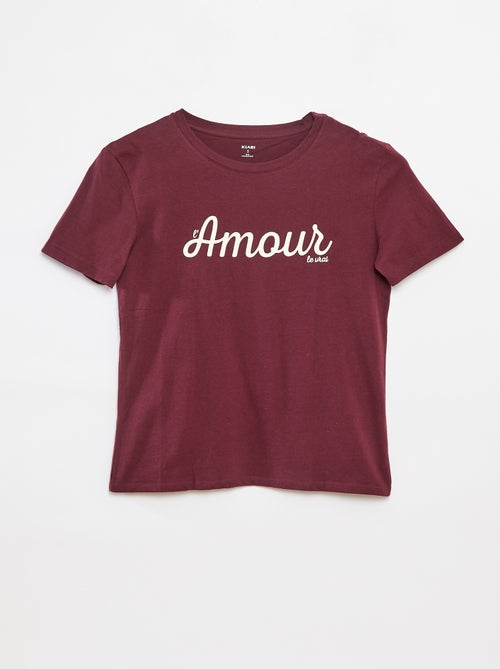 T-shirt estampada  - So Easy - Kiabi