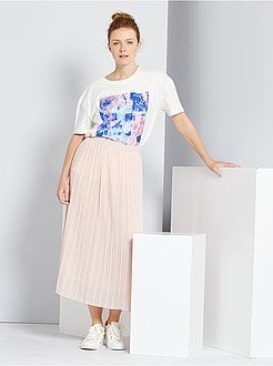 T-shirt estampada 'aguarela' - Kiabi