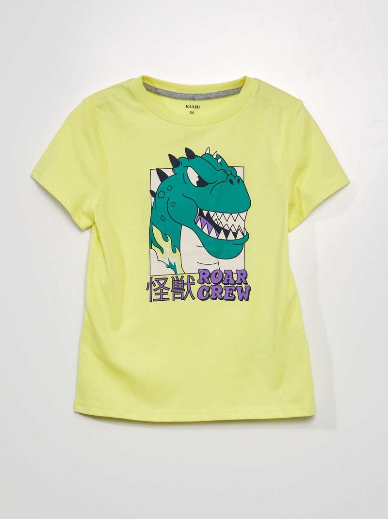 T-shirt estampada AMARELO - Kiabi