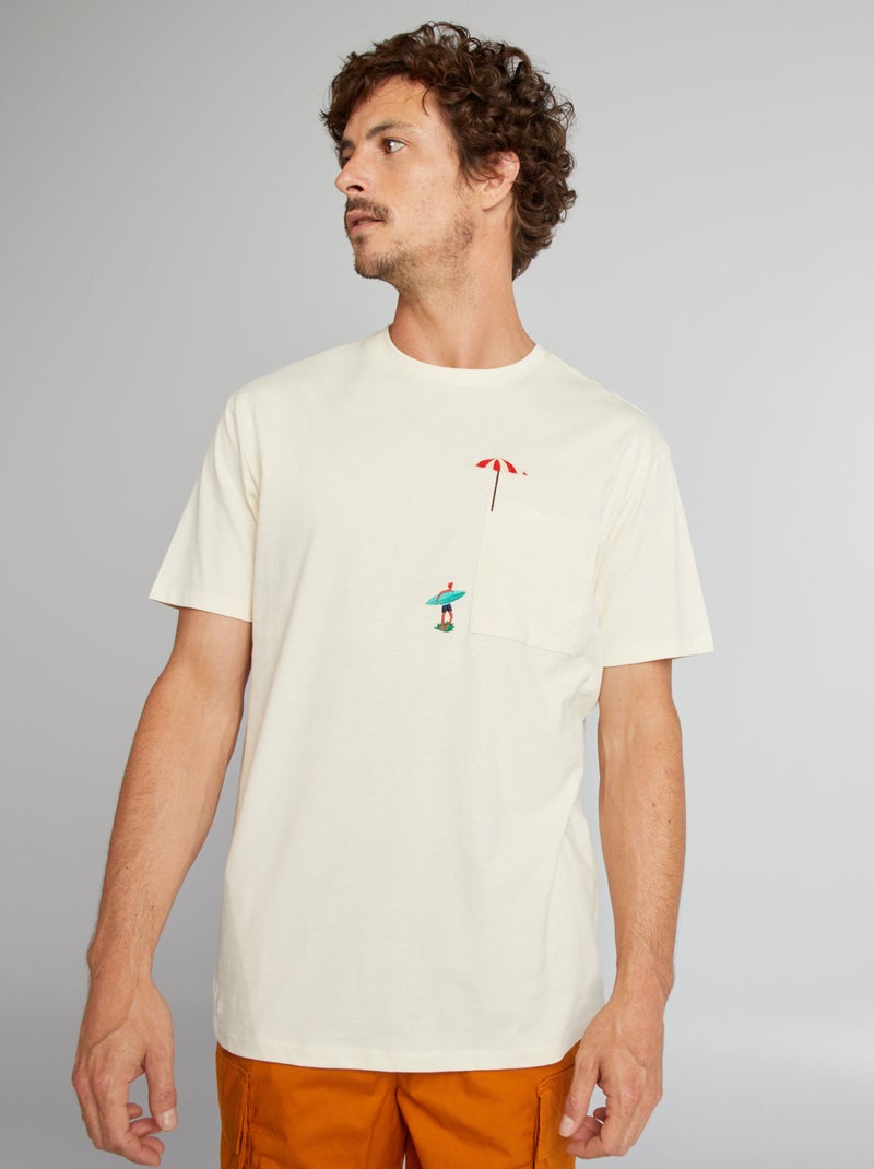 T-shirt estampada AMARELO - Kiabi