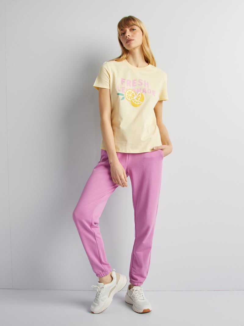 T-shirt estampada AMARELO - Kiabi