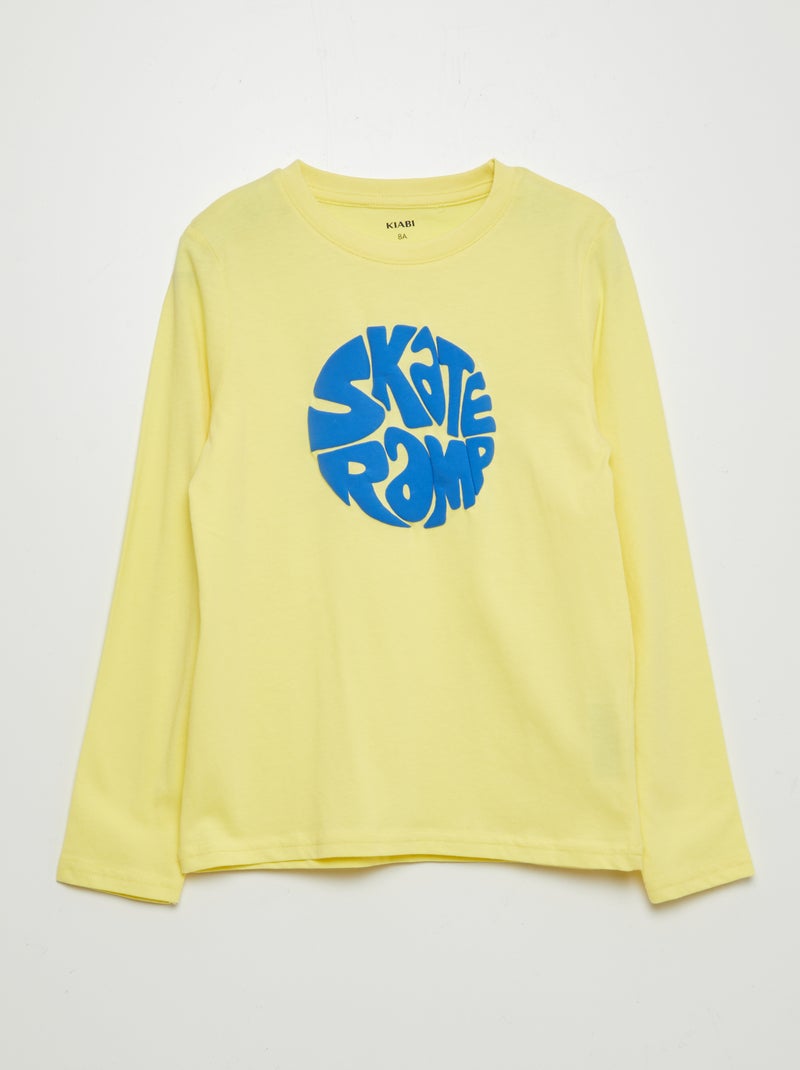 T-shirt estampada AMARELO - Kiabi