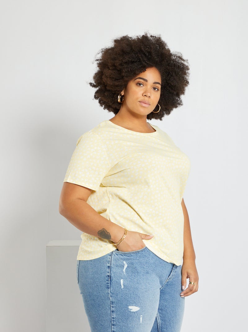 T-shirt estampada AMARELO - Kiabi