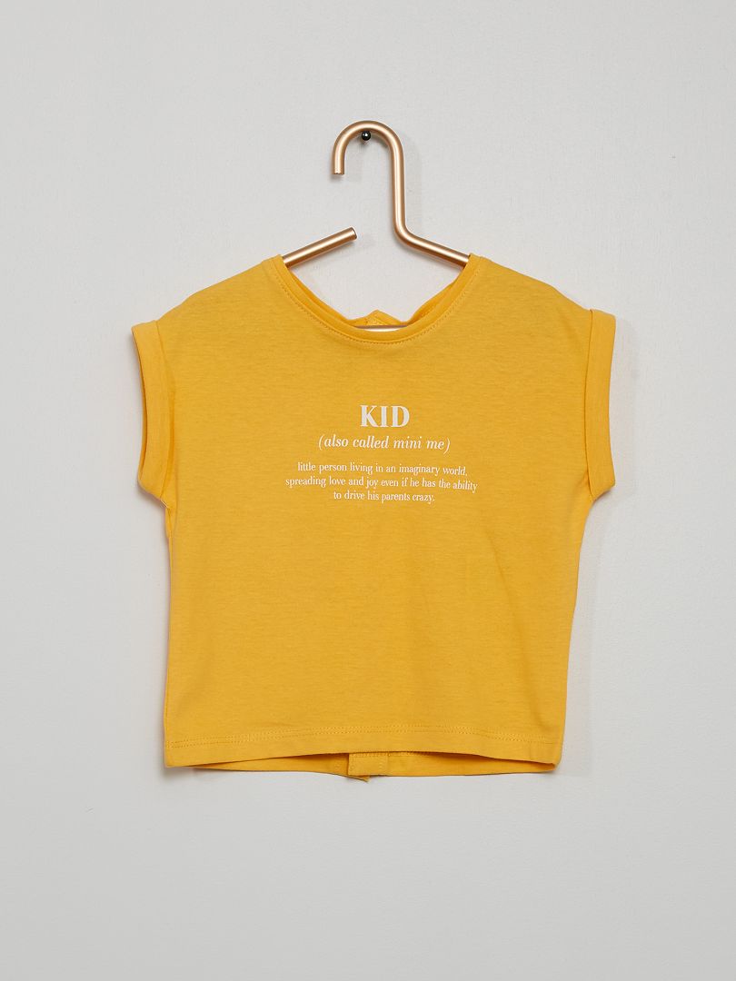 T-shirt estampada AMARELO - Kiabi