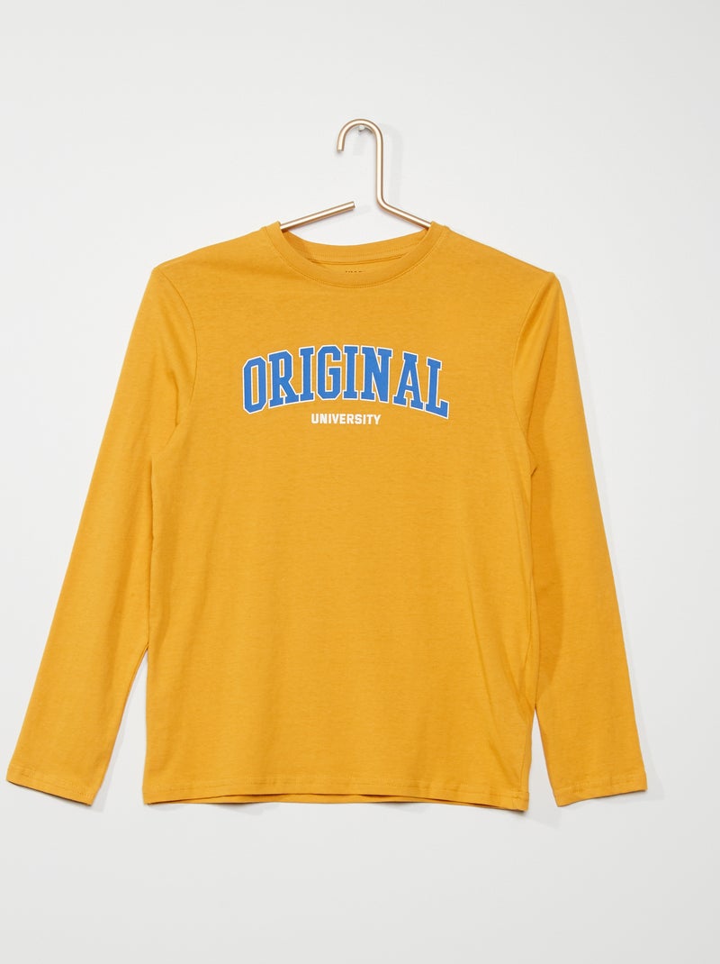 T-shirt estampada AMARELO - Kiabi