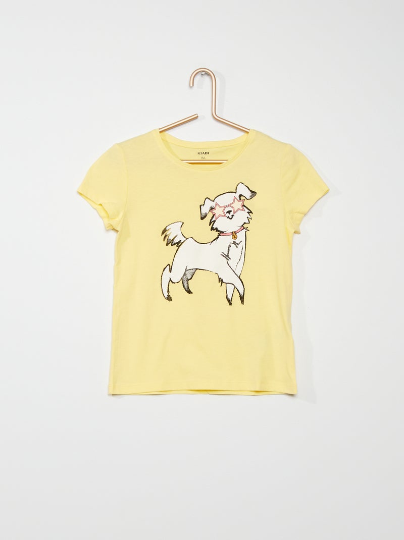 T-shirt estampada AMARELO - Kiabi