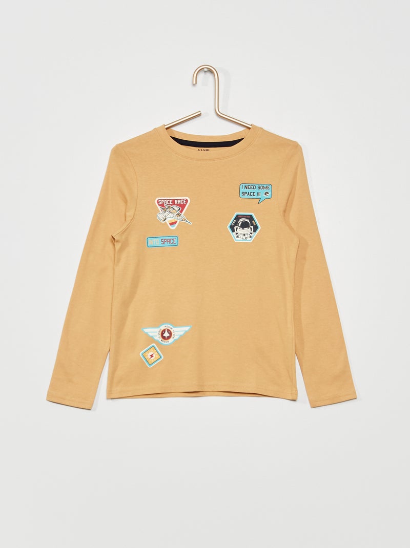 T-shirt estampada 'Astronauta' BEGE - Kiabi