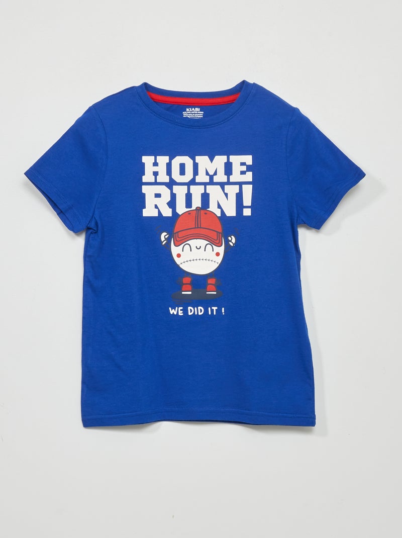 T-shirt estampada AZUL - Kiabi