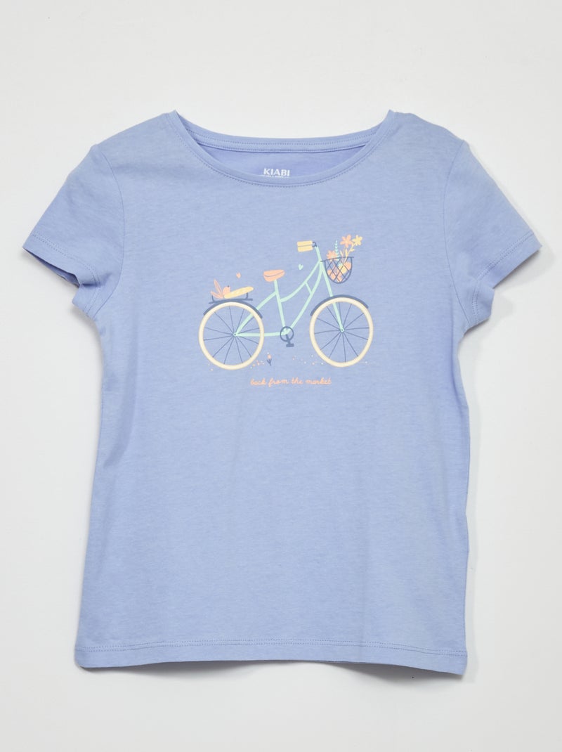T-shirt estampada AZUL - Kiabi