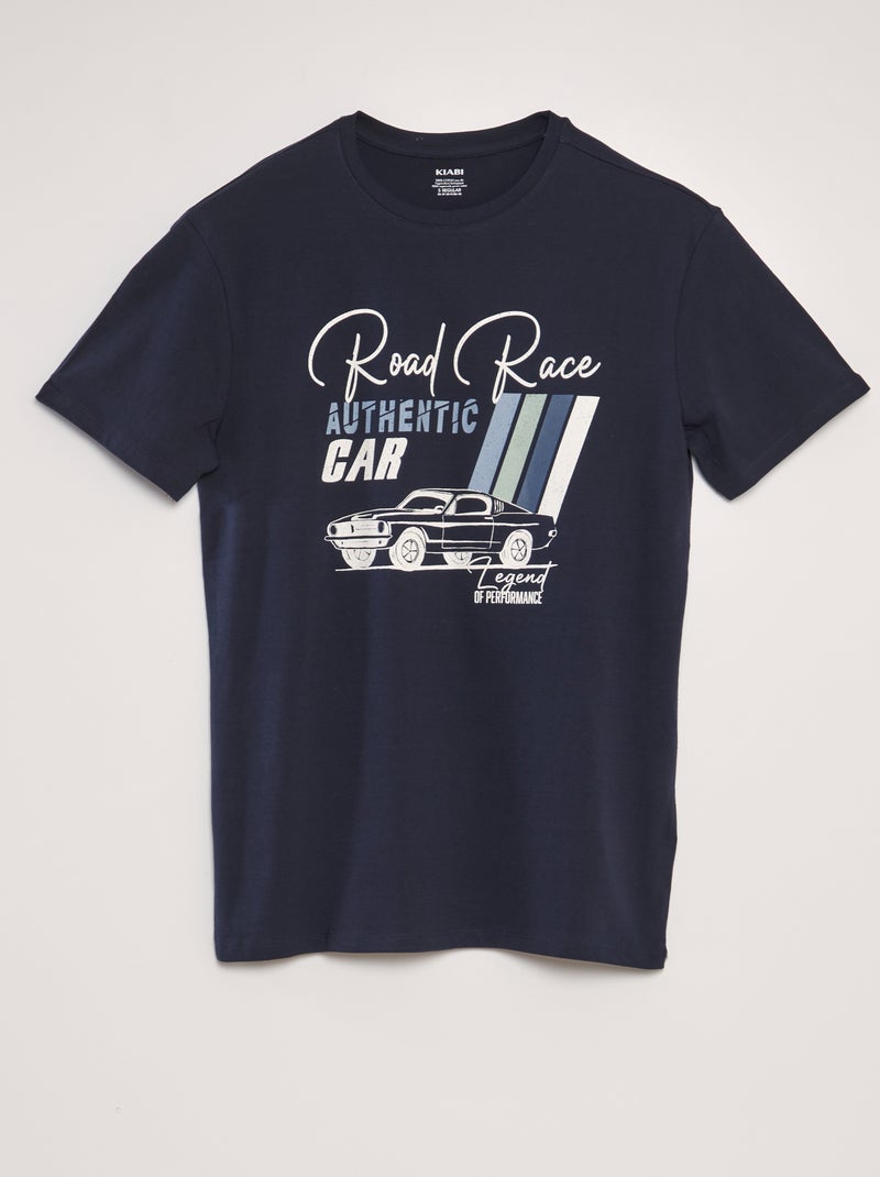 T-shirt estampada AZUL - Kiabi