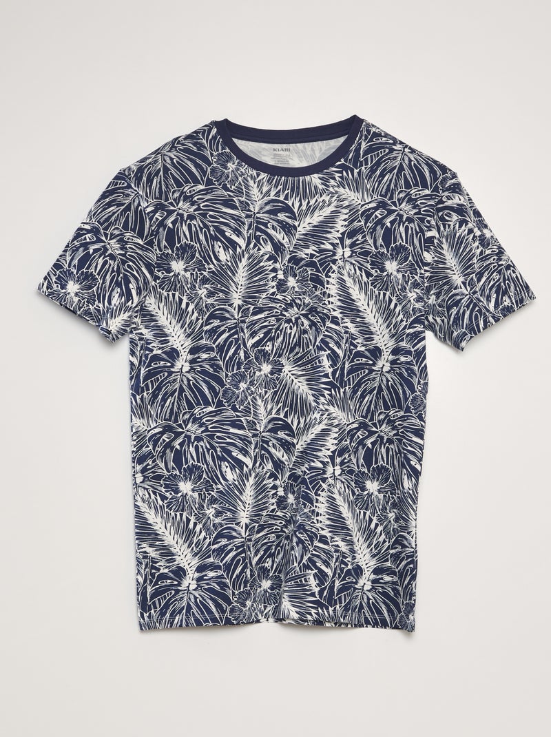 T-shirt estampada AZUL - Kiabi