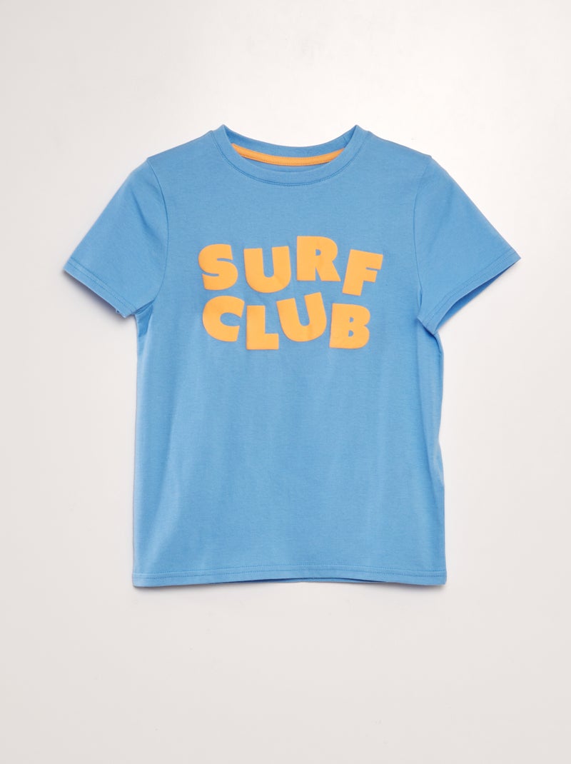 T-shirt estampada AZUL - Kiabi