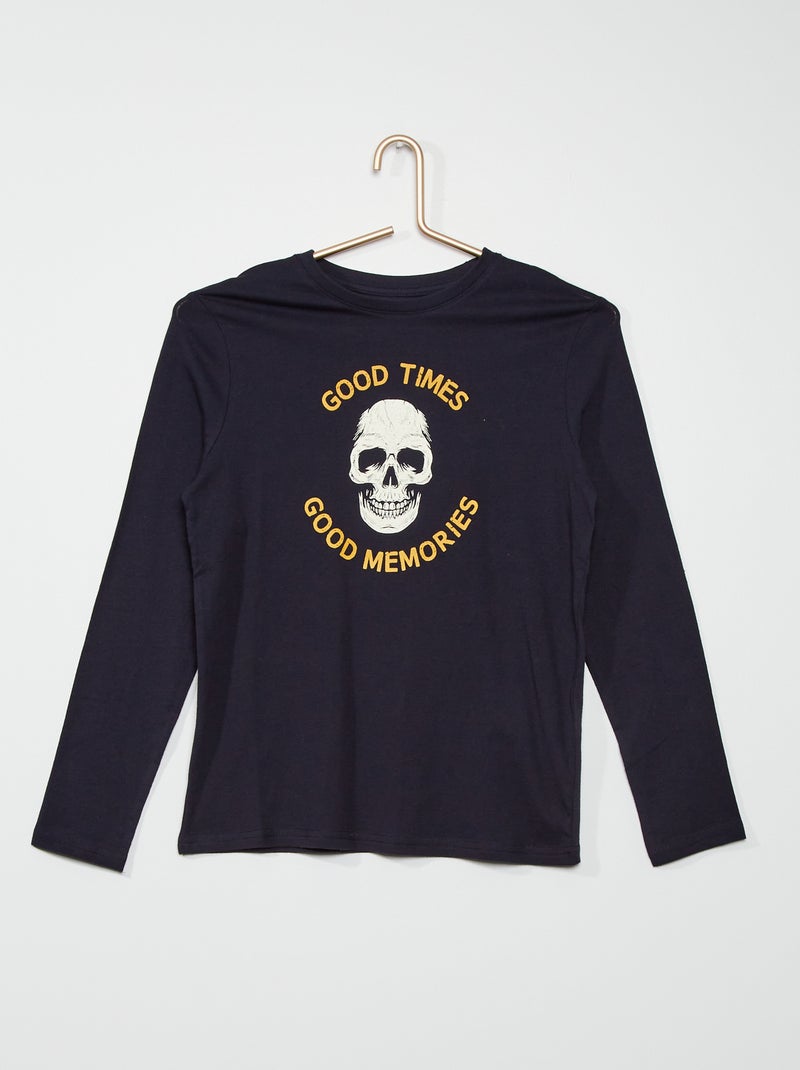 T-shirt estampada AZUL - Kiabi