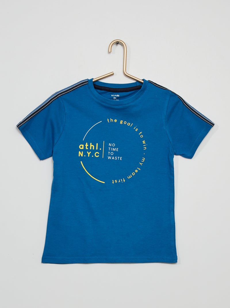 T-shirt estampada AZUL - Kiabi
