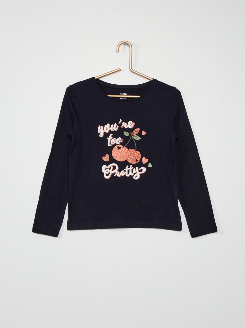 T-shirt estampada AZUL - Kiabi